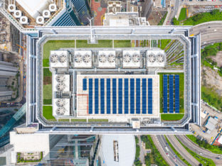 Rooftop solar system in Hong Kong