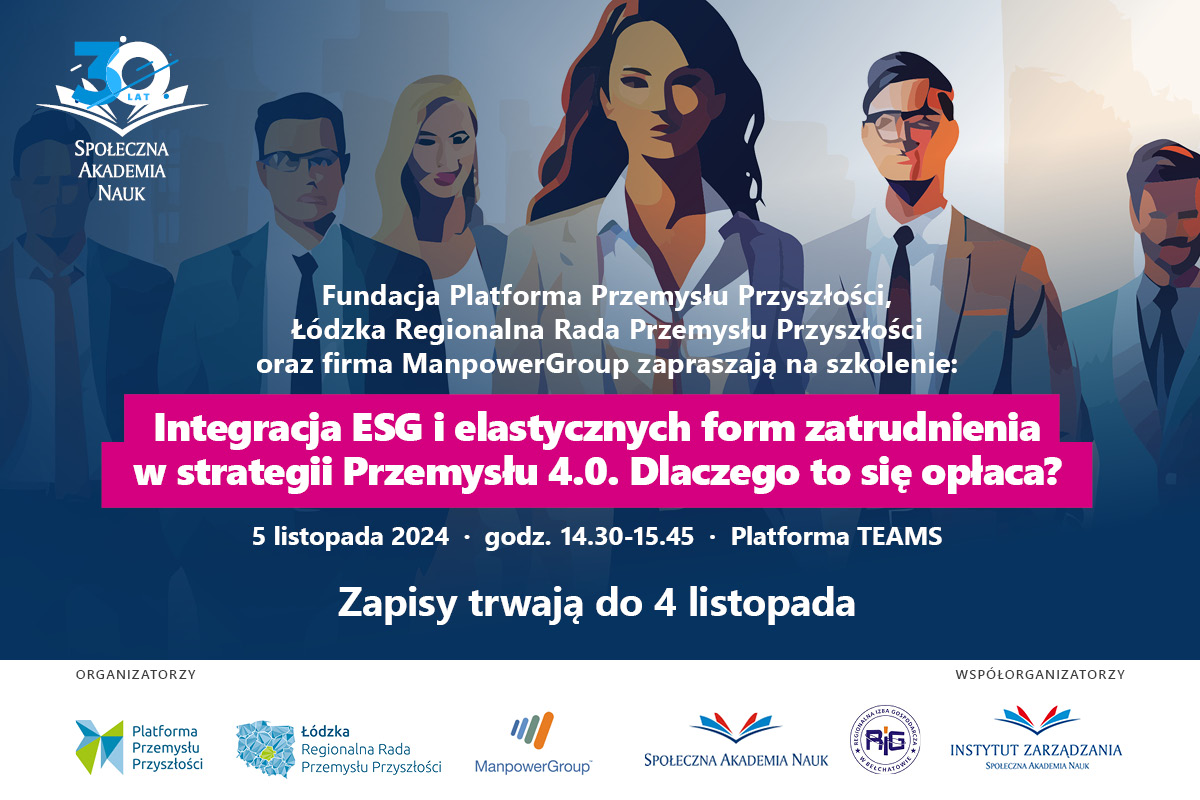 Integracja ESG i elastycznych form zatrudnienia w strategii Przemysłu 4.0. Dlaczego to się opłaca?